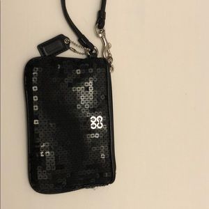 Black  coach wristlet